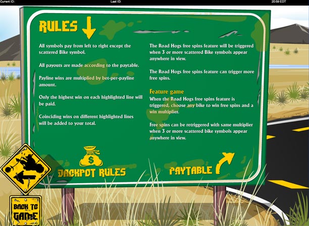 Reglas del Road Hogs