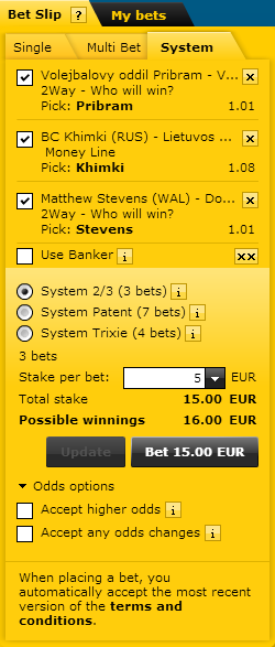 matrix sports betting system